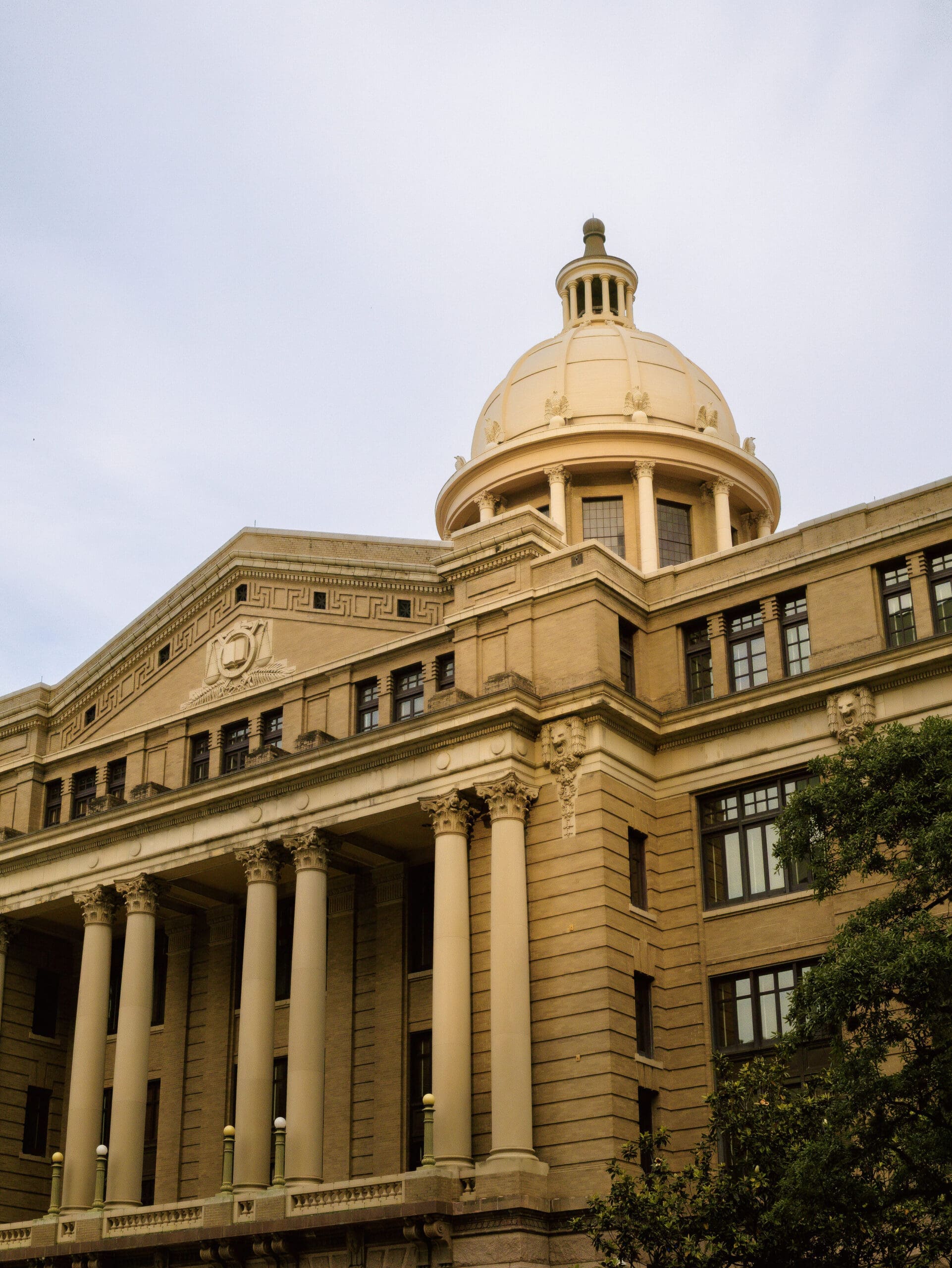 Historic 1910 Harris County Courthouse at 301 Fannin Street in downtown Houston.